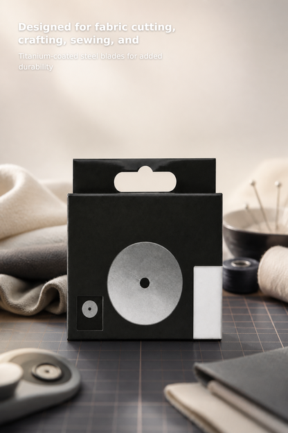 2-Pack 45 mm Titanium-Coated Rotary Cutter Blades